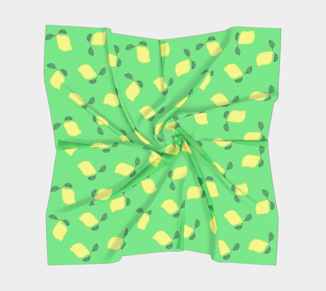 lemons green scarf