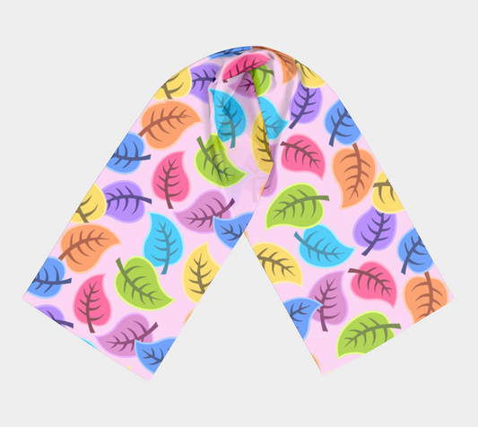 colorful leaves scarf