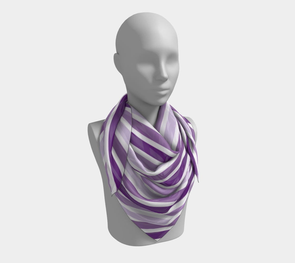 violet stripes scarf