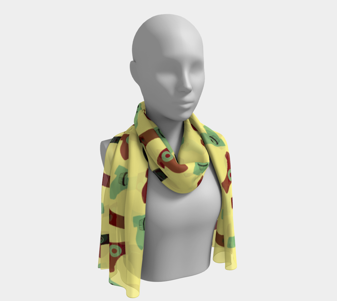 yellow boots scarf