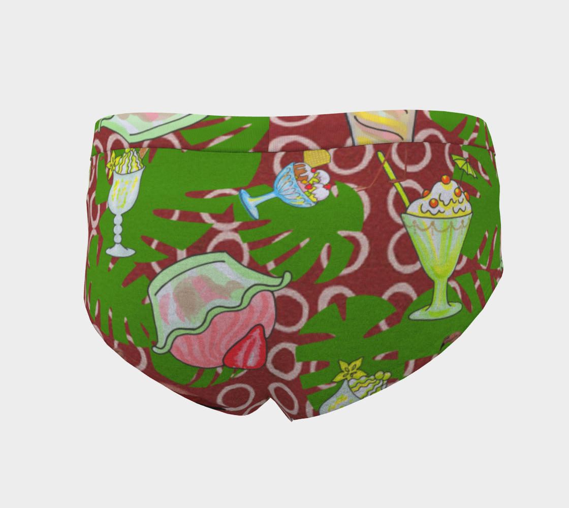 ice cream tropical pattern cheeky briefs