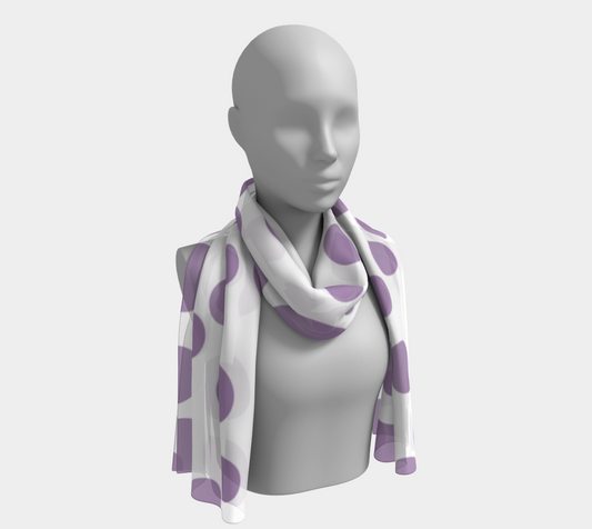 violet dots scarf