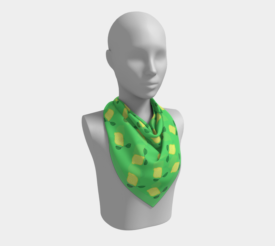 lemons green scarf