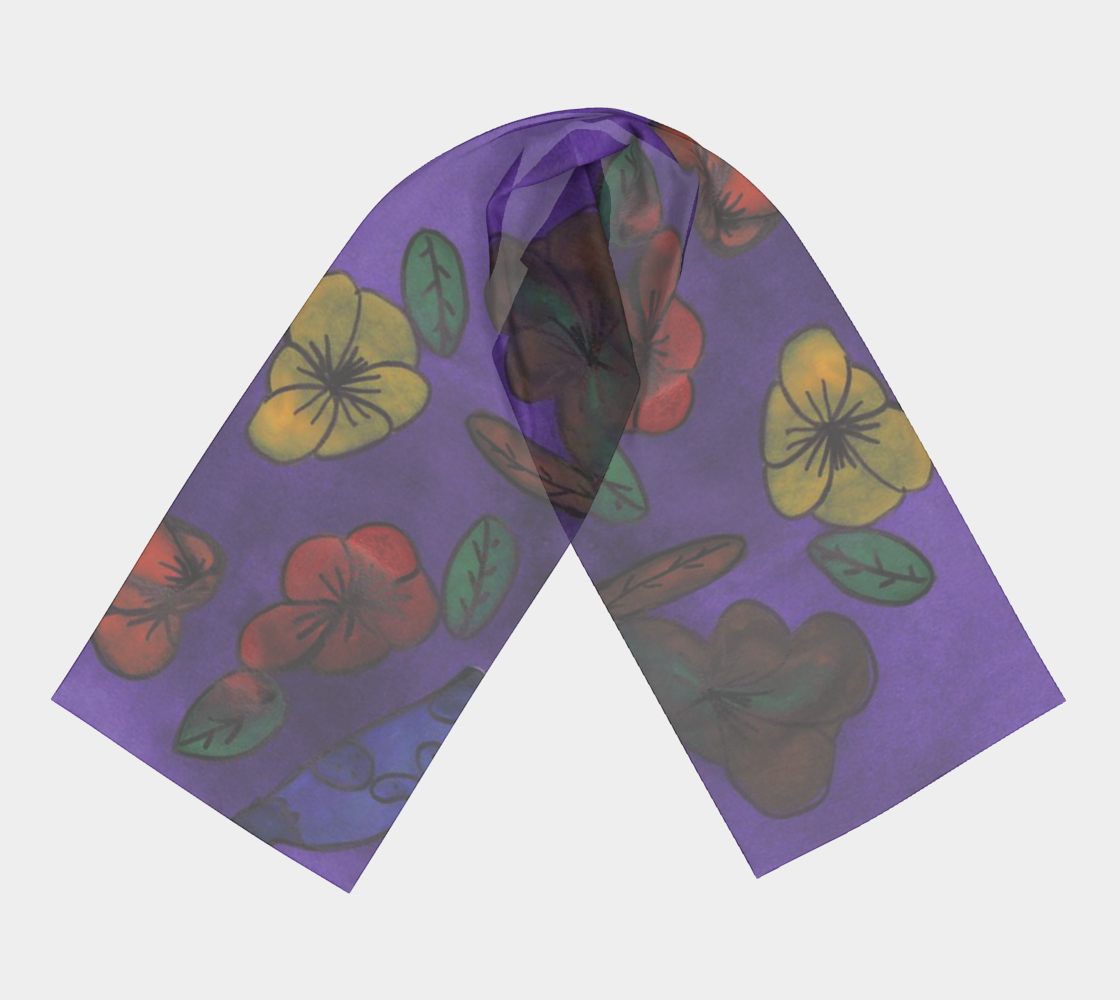 flowers scarf