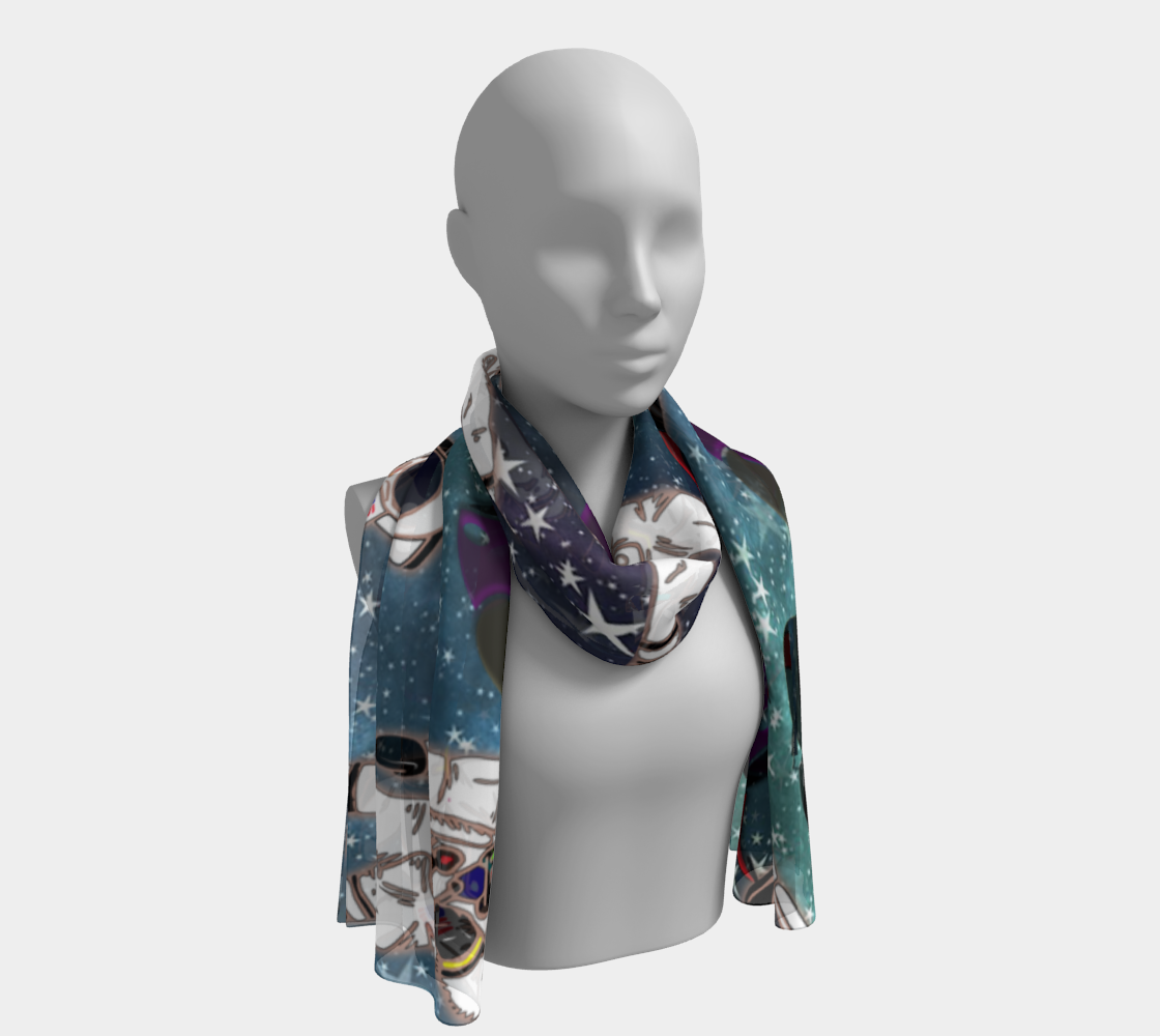 astronaut space galaxy scarf