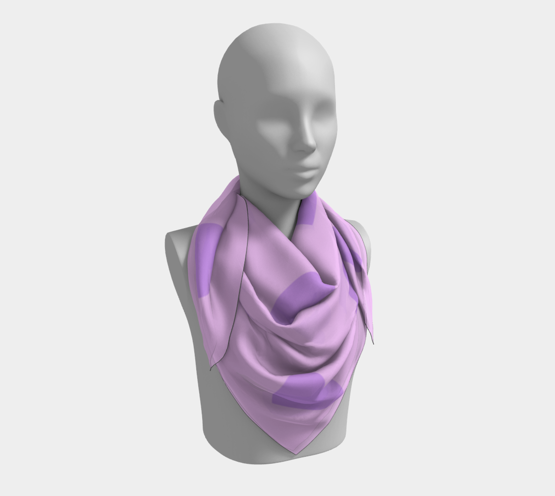 violet heart scarf