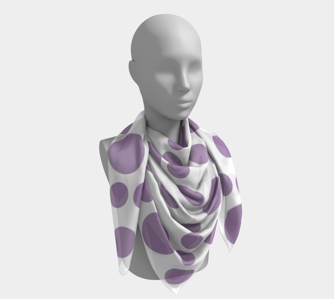 violet dots scarf