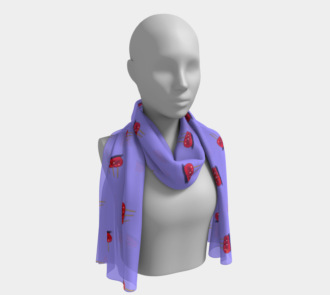 candy apple lilac pattern scarf