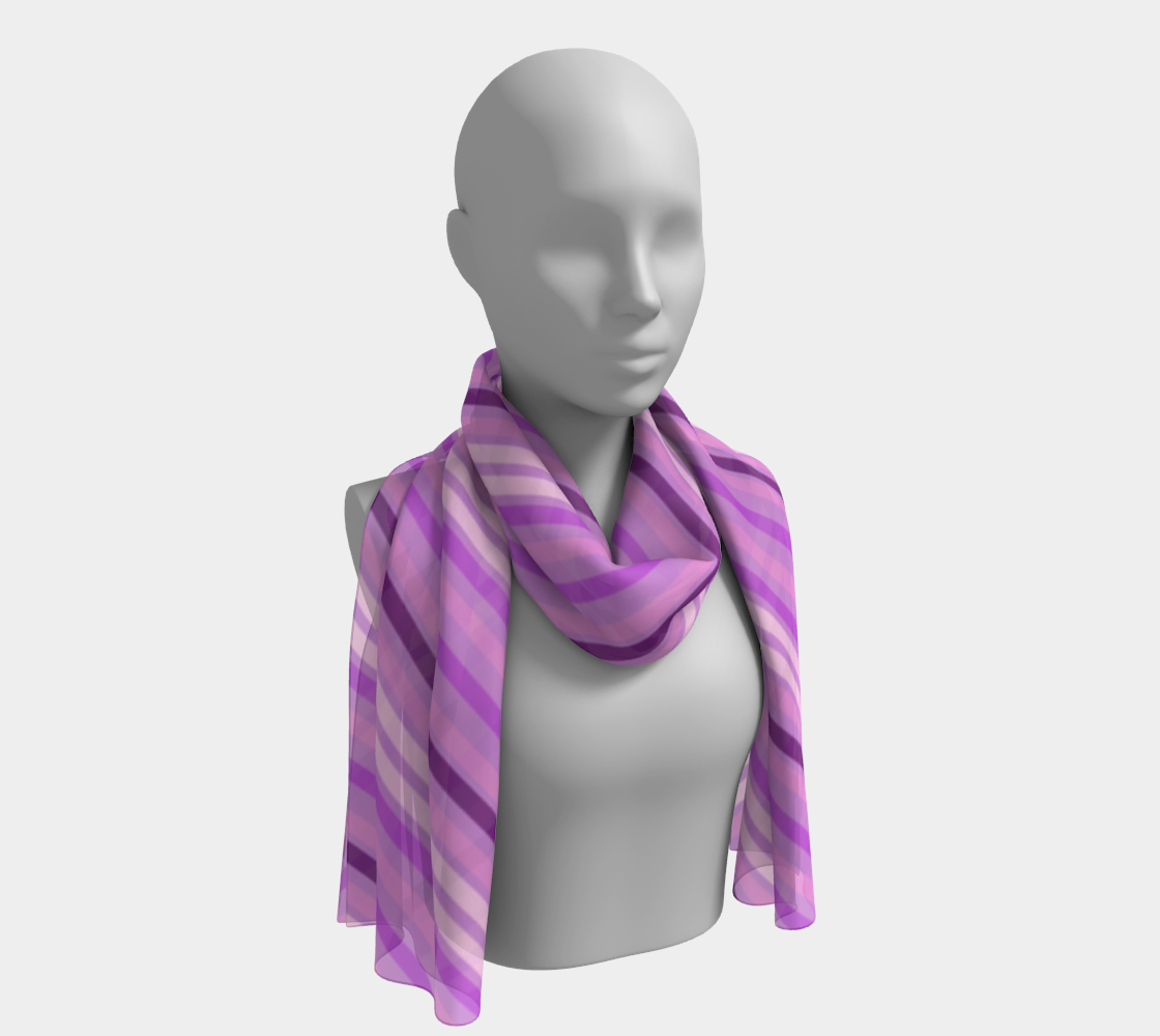 violet diagonal lines scarf