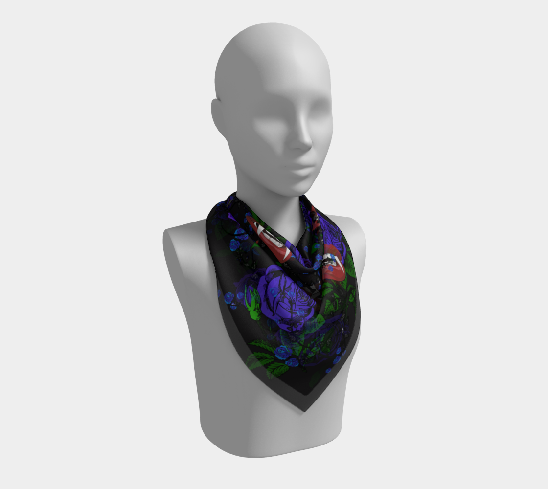 blue rose vampire scarf