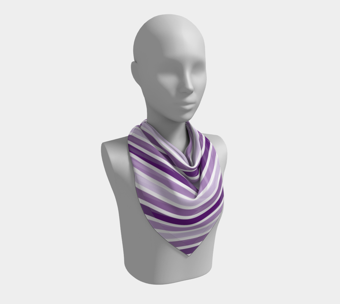 violet stripes scarf