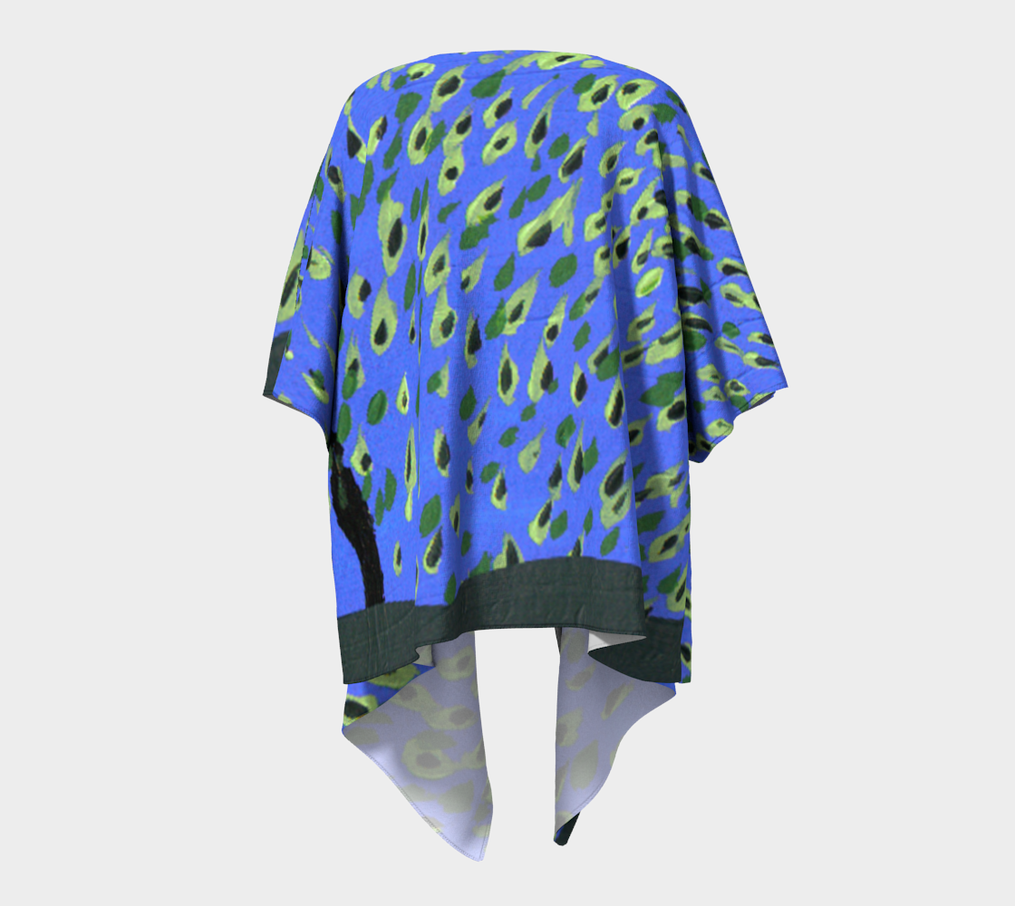 raining leaves draped Kimono