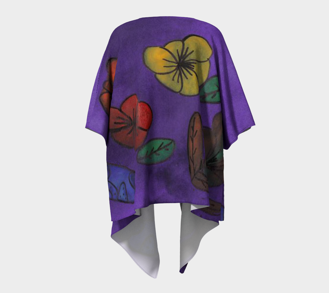 flowers draped Kimono