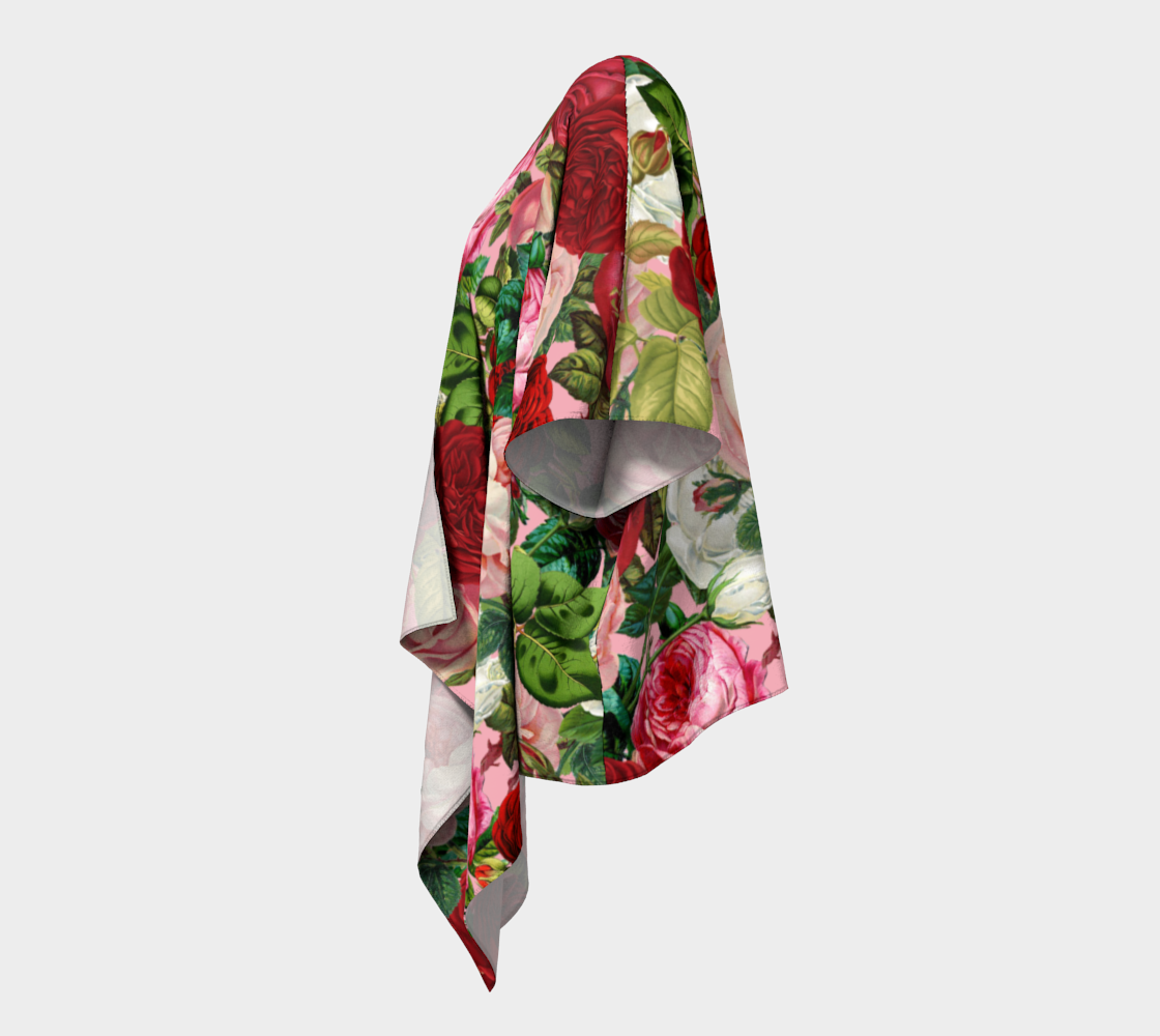 rose bushes draped Kimono