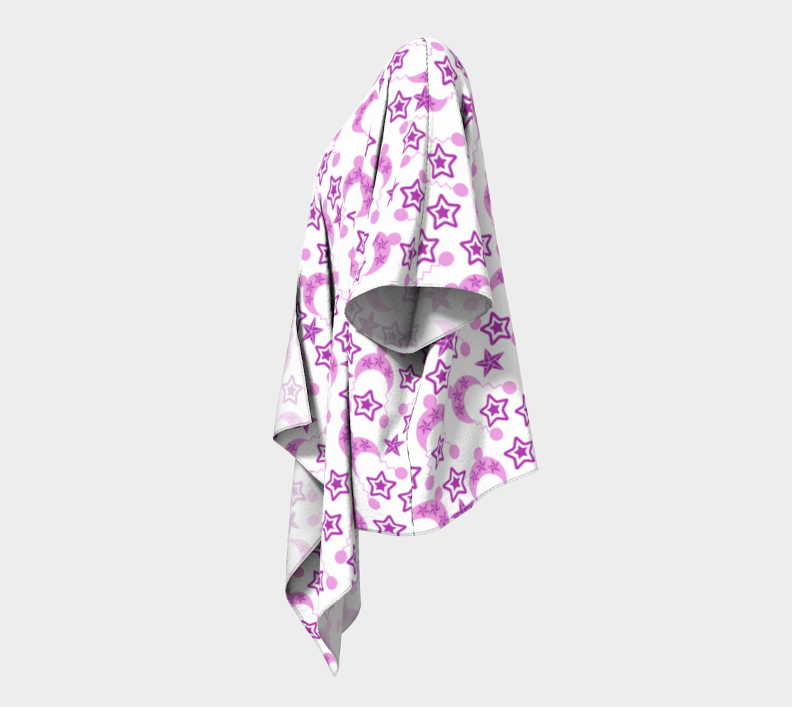 violet winter hats draped Kimono