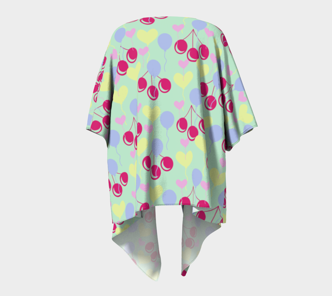 birthday cherries draped Kimono