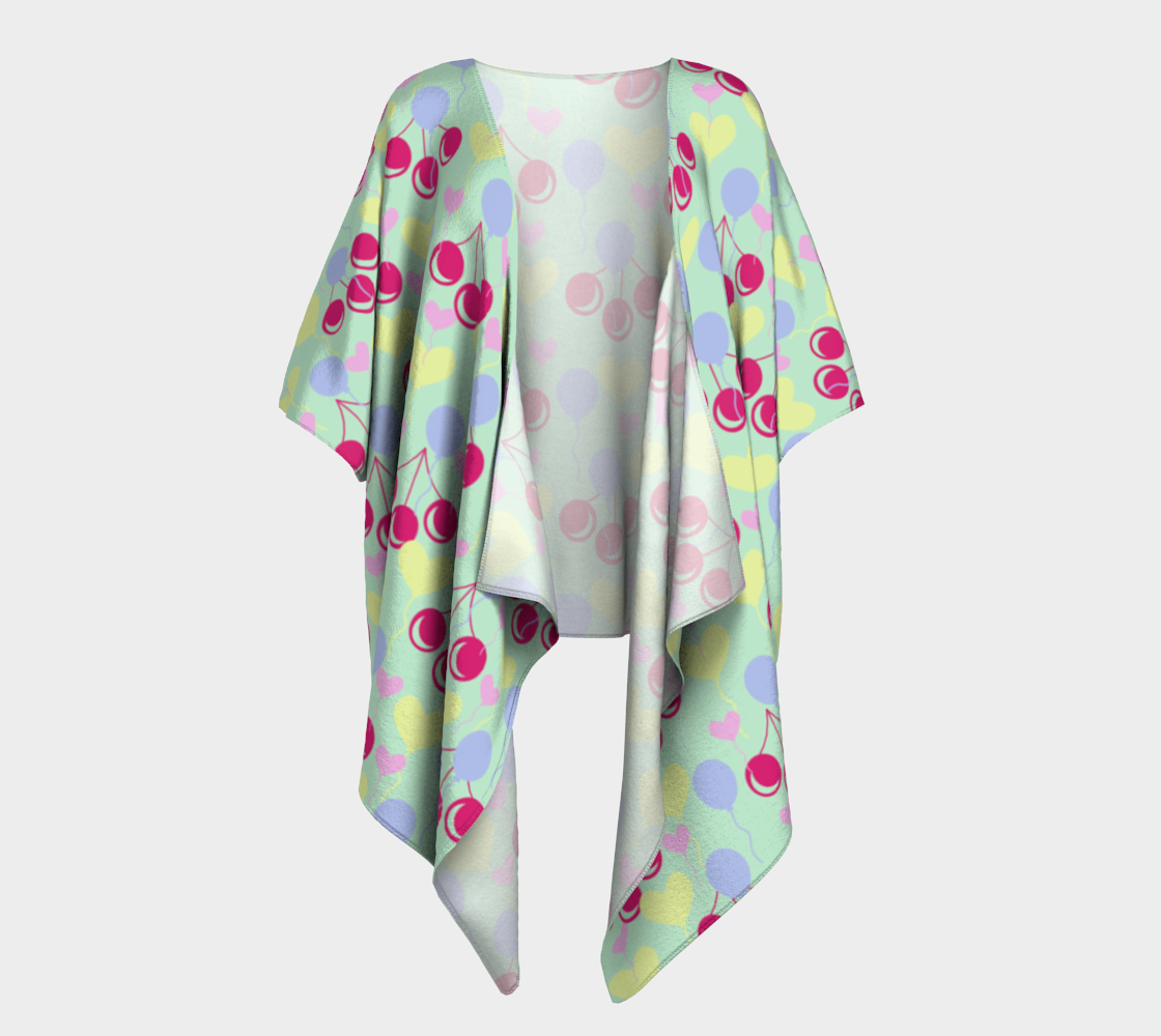 birthday cherries draped Kimono