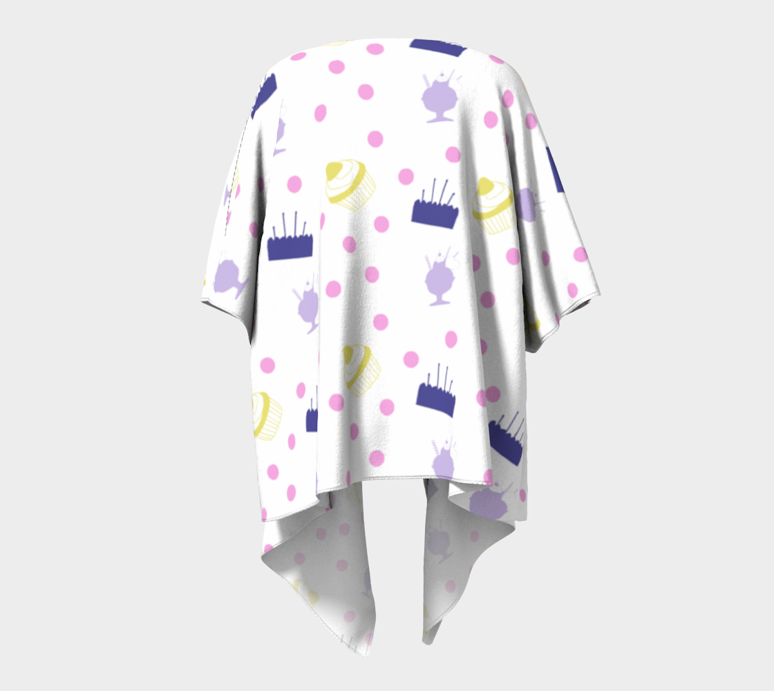 cakes and sundaes draped Kimono