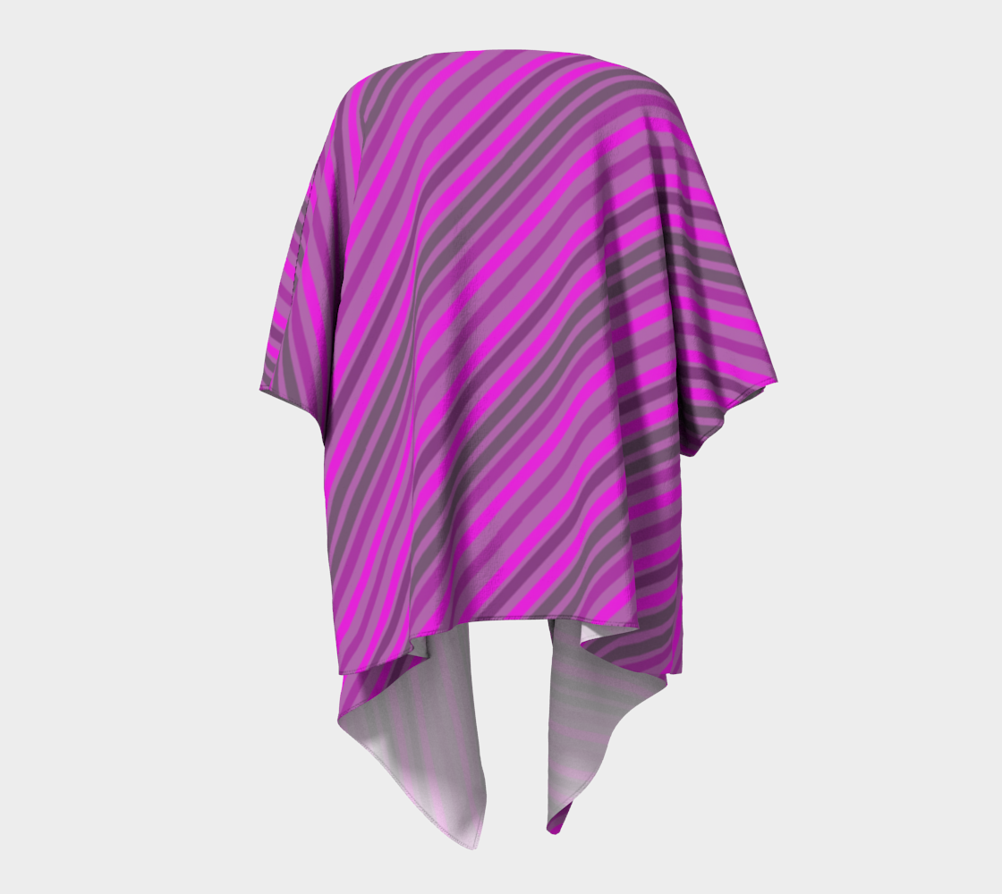 pink violet diagonal lines draped Kimono