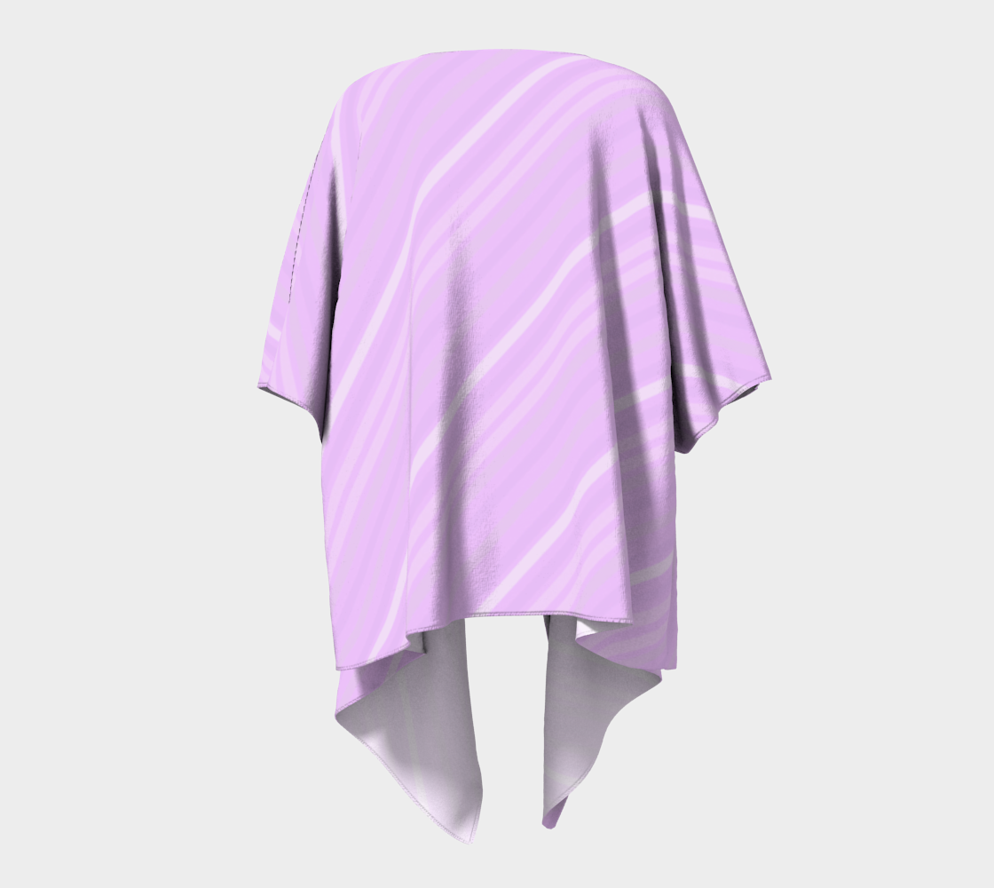 lilac diagonal lines draped Kimono