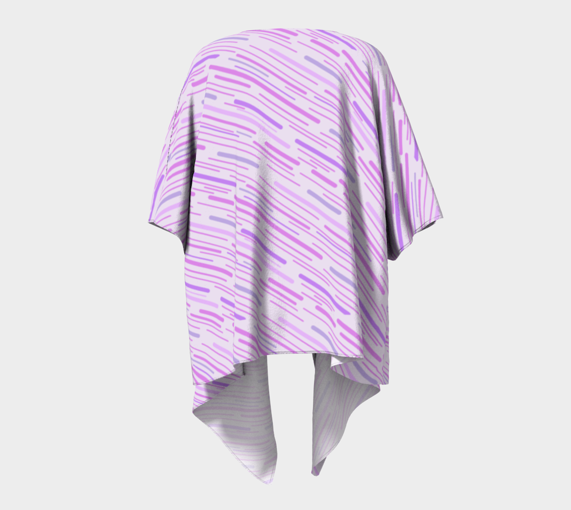 silly stripes lilac draped Kimono