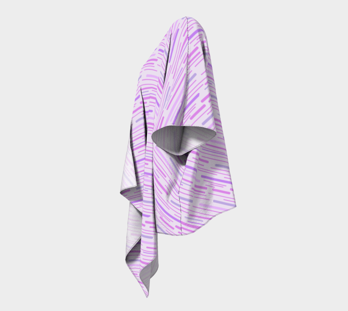 silly stripes lilac draped Kimono