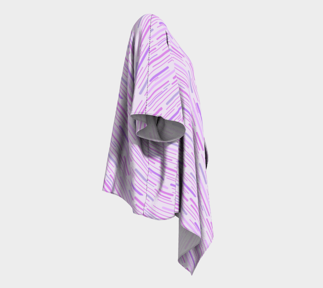 silly stripes lilac draped Kimono