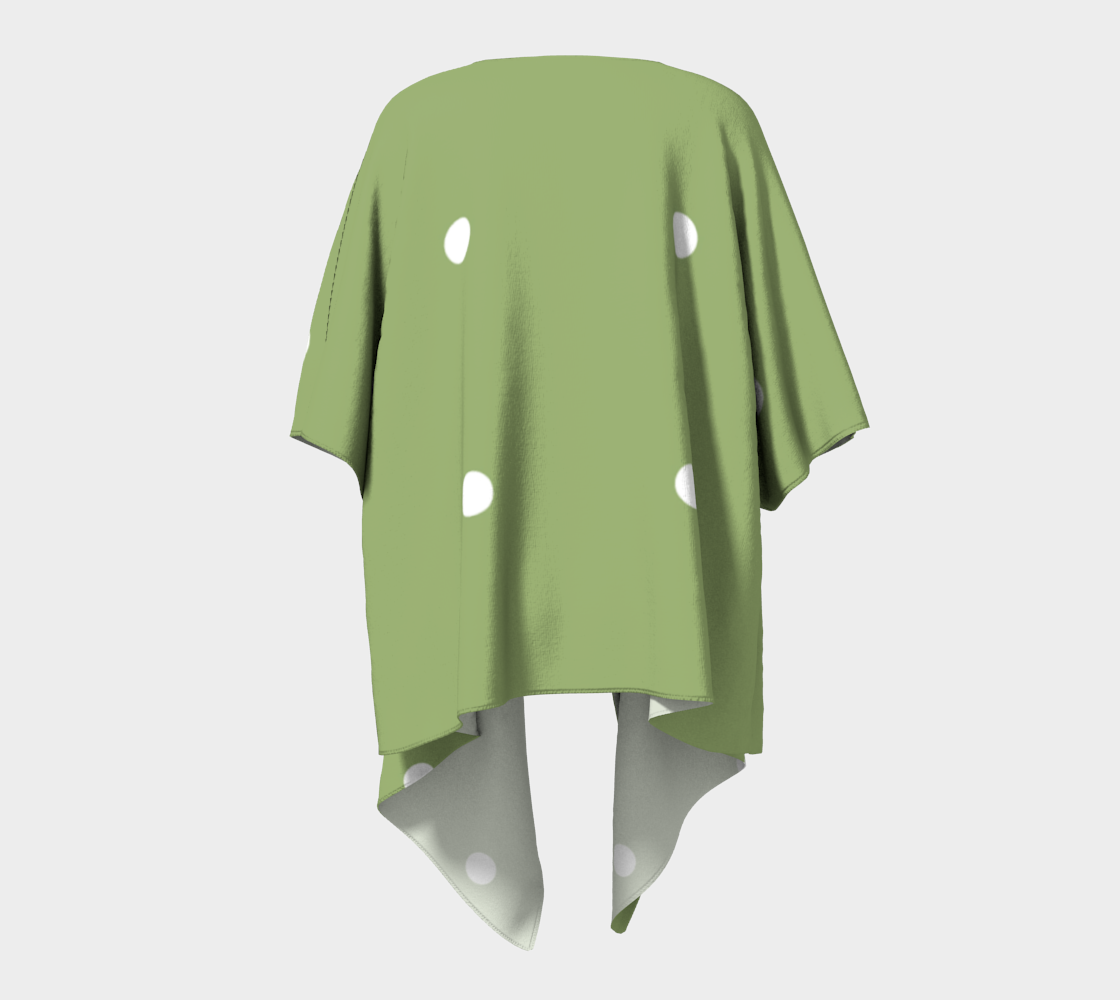 olive dots draped Kimono