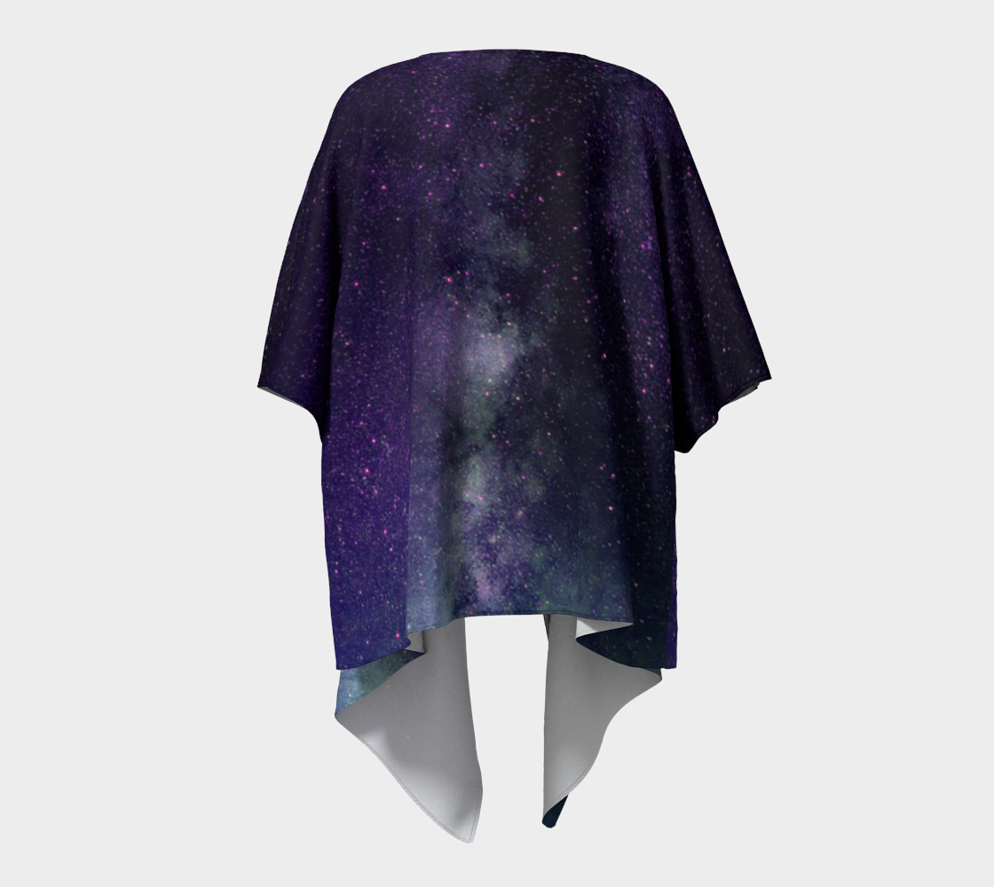 galaxy sky purple draped Kimono