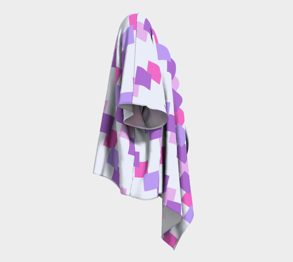 geometric squares draped Kimono