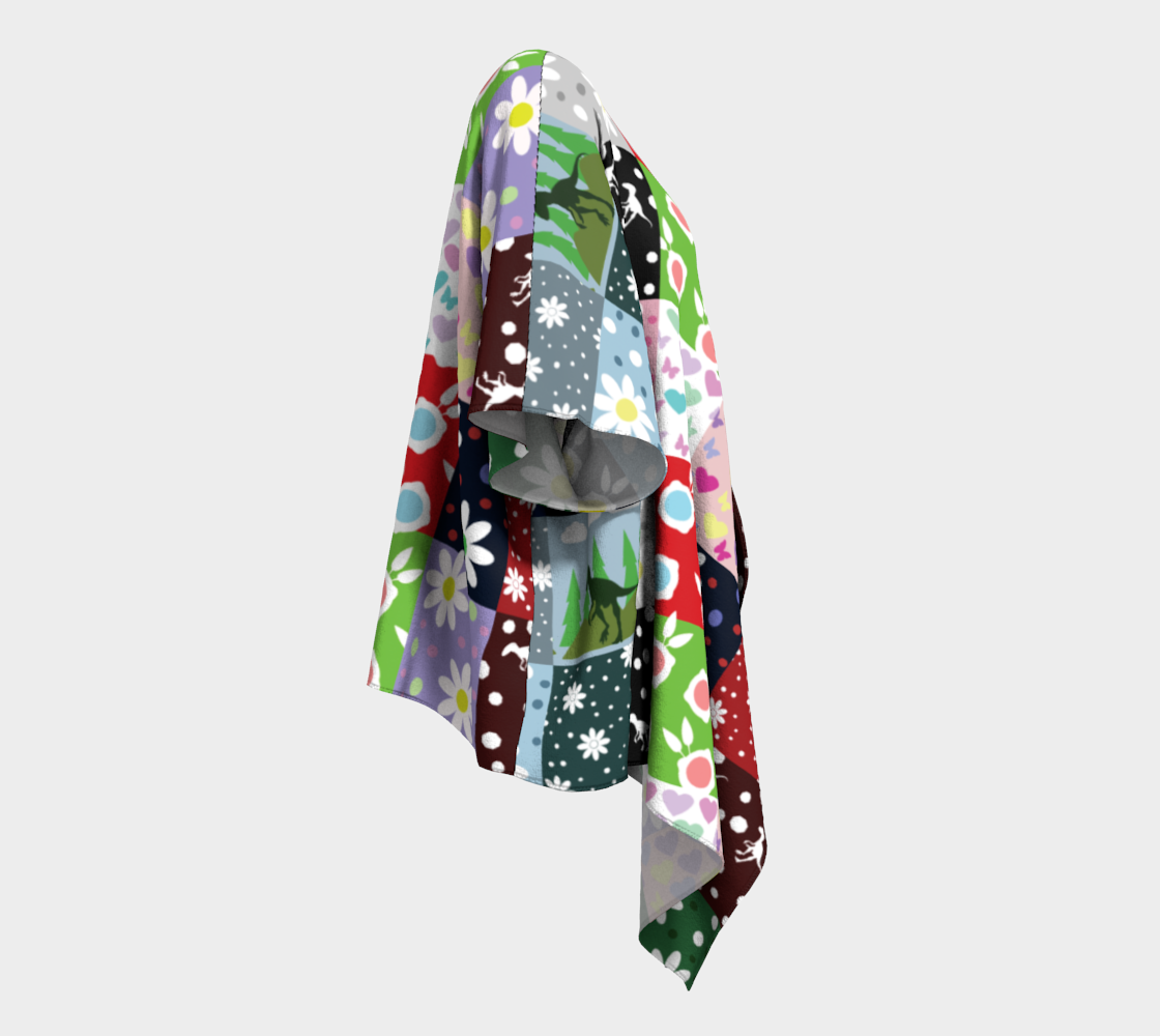 dino quilt draped Kimono