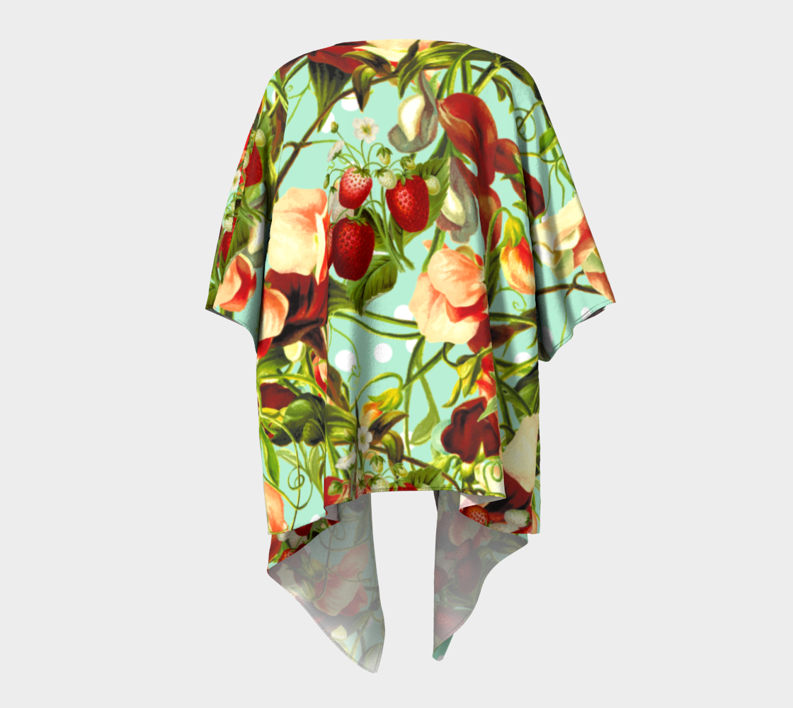 fruit blossom draped Kimono