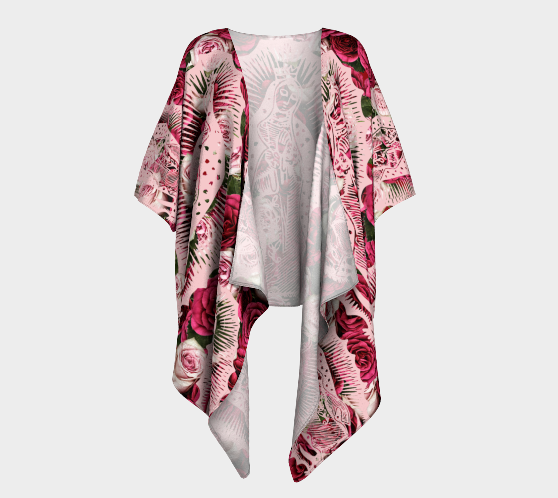 guadalupe roses draped Kimono