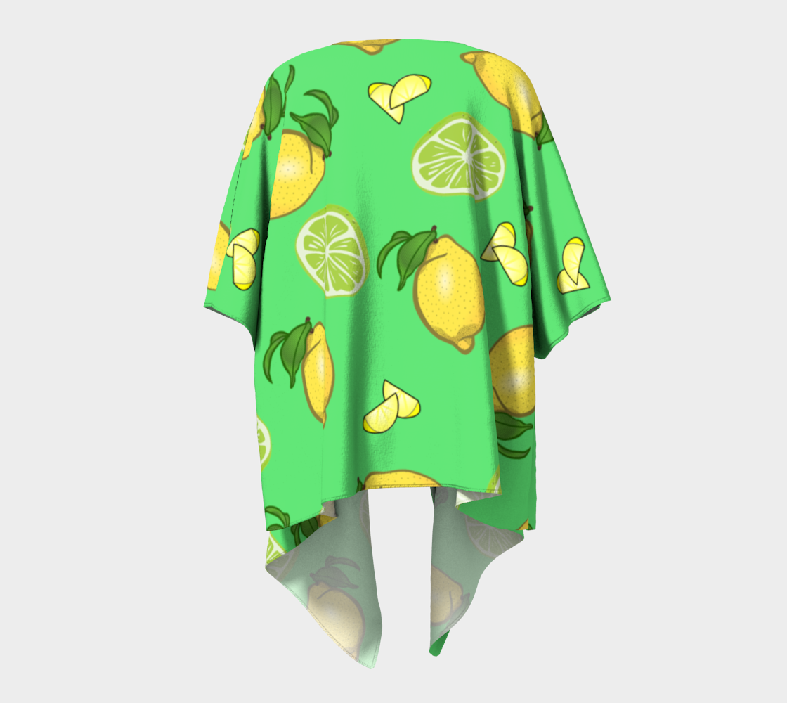 lemons and limes draped Kimono