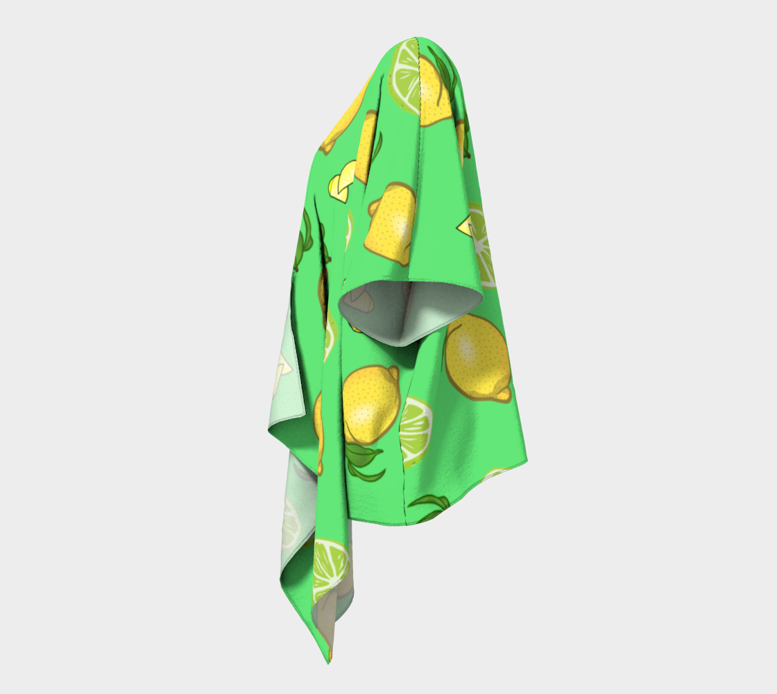 lemons and limes draped Kimono