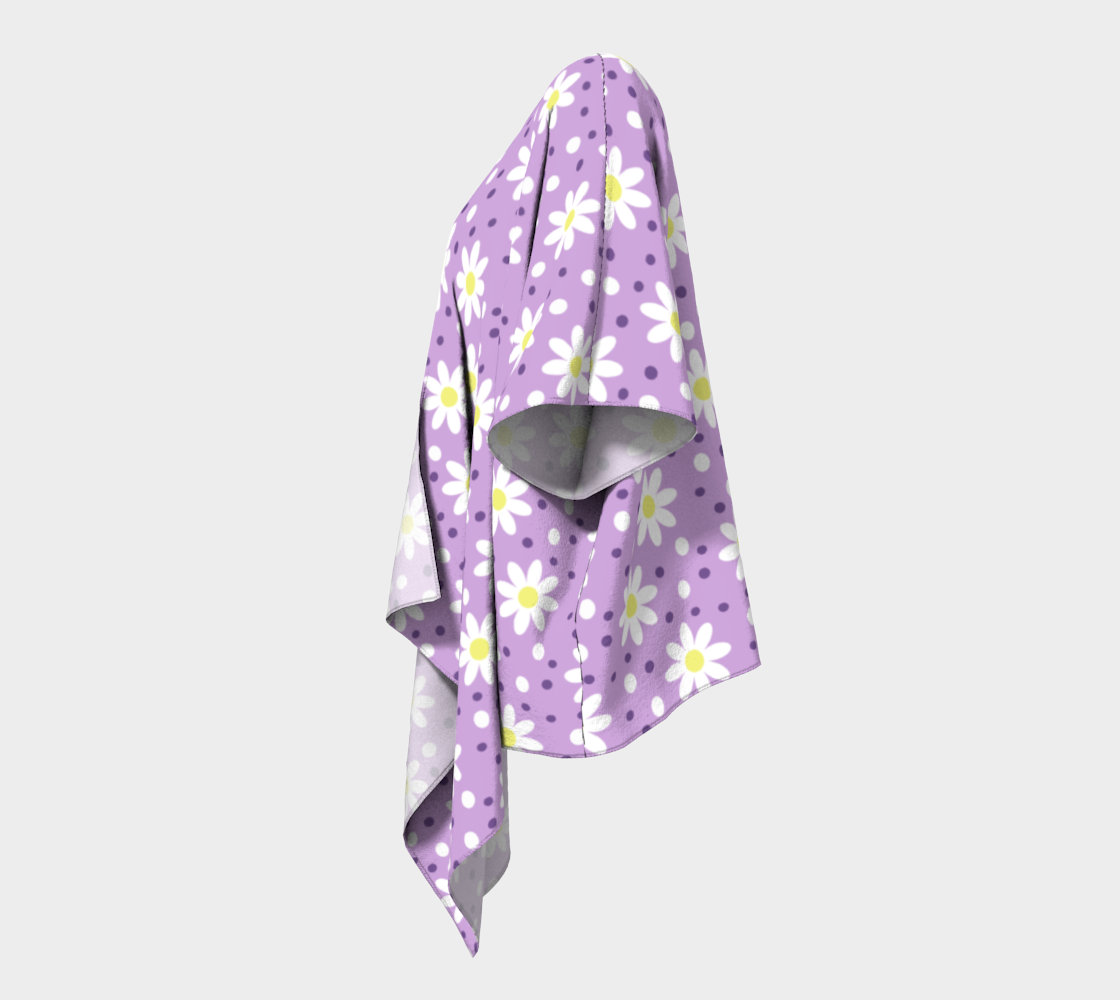 daisy dots lilac draped Kimono