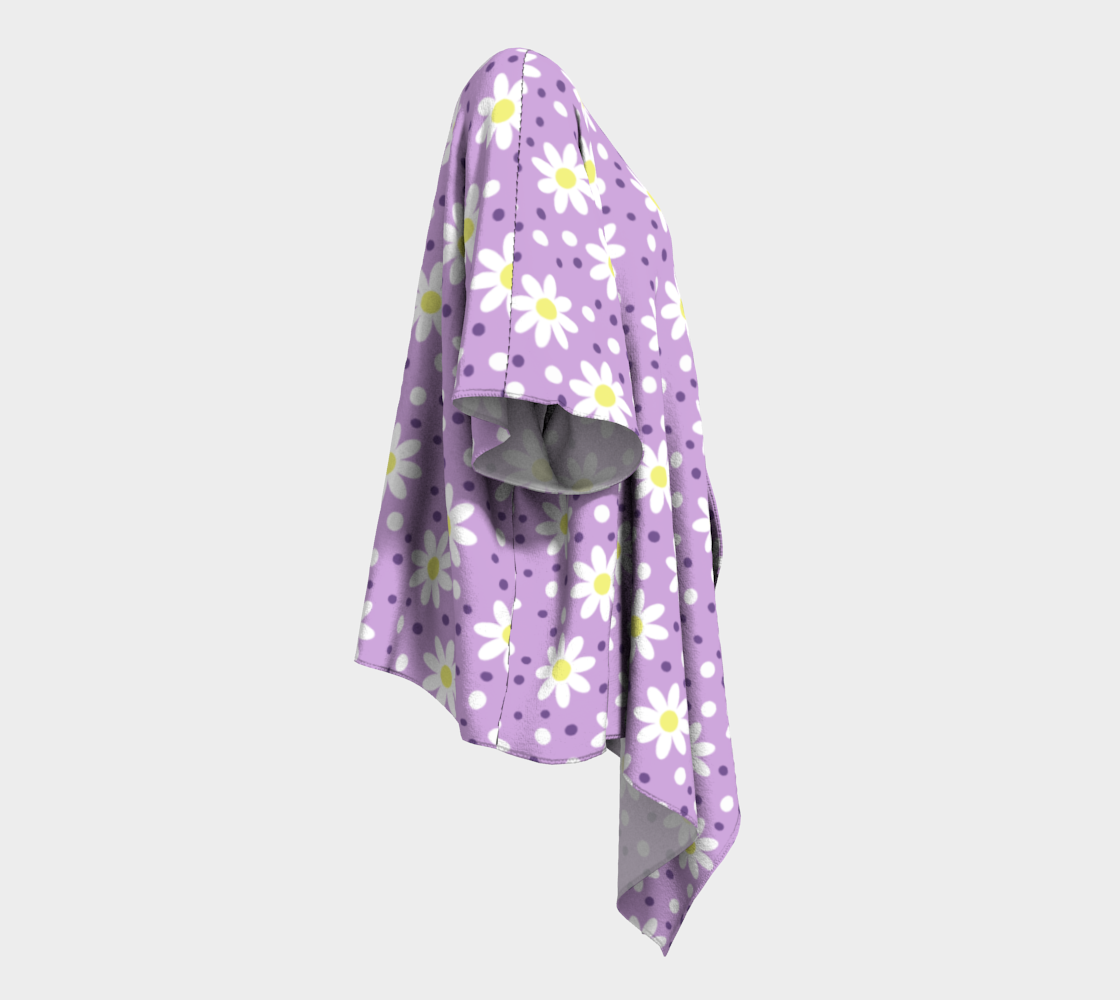 daisy dots lilac draped Kimono