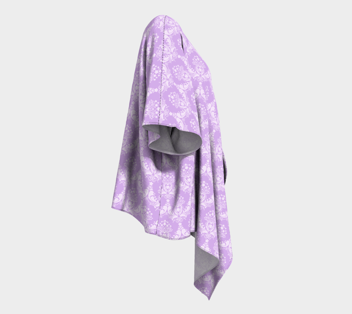 damask lilac draped Kimono