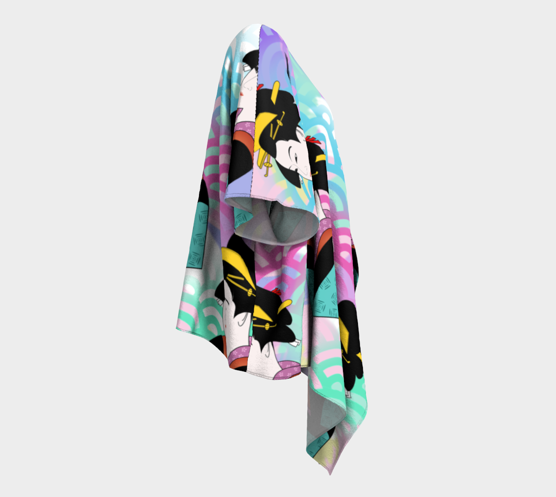 japanese abstract draped Kimono