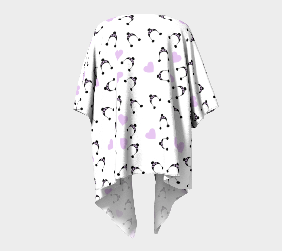 black hats draped Kimono