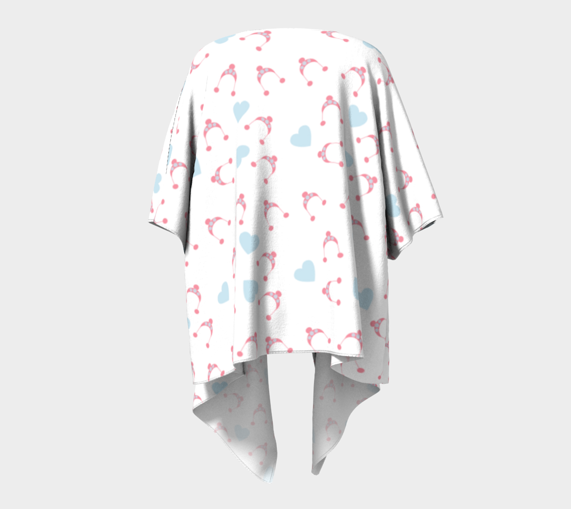 pink hats draped Kimono