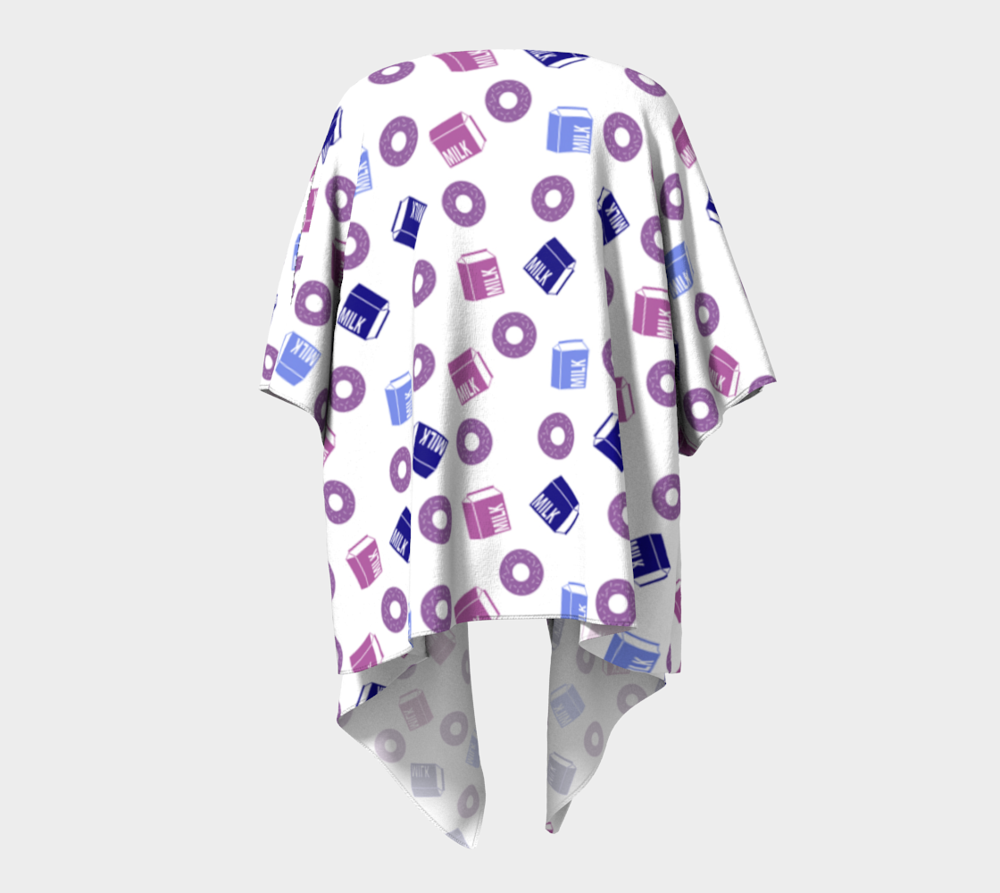 milk and donuts draped Kimono