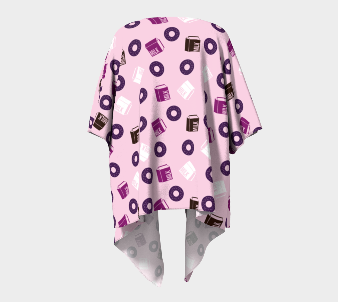 pink donuts draped Kimono