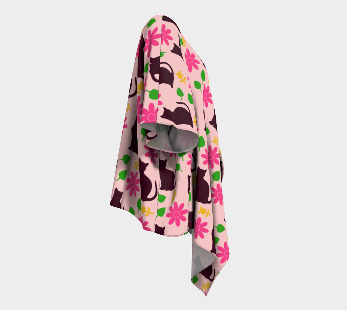 Outside cats draped Kimono