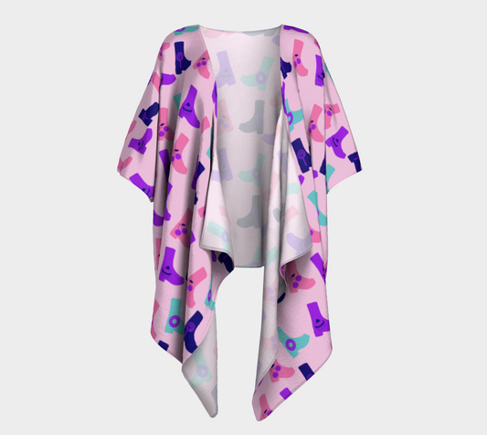 candy boots draped Kimono