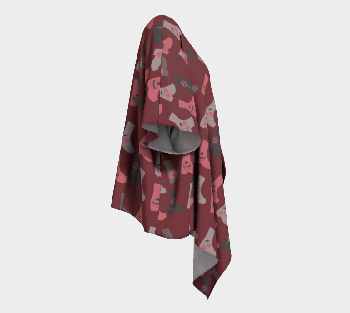 rosegrey boots draped Kimono