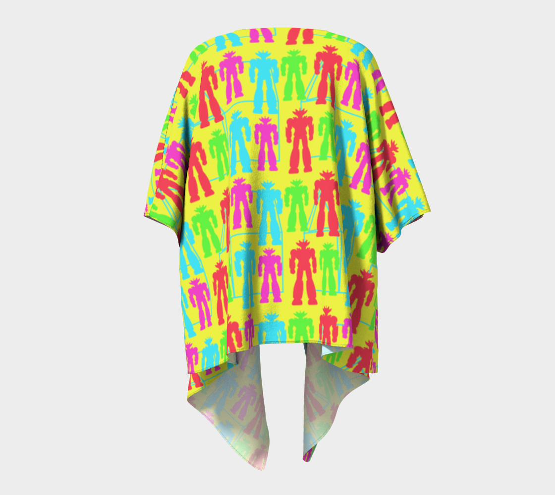 colorful robots draped Kimono