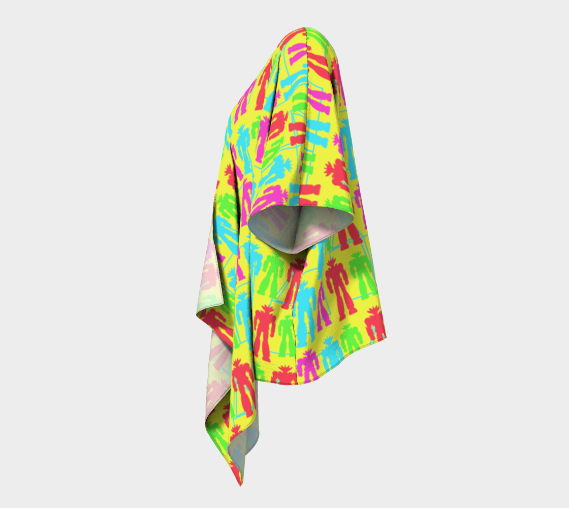 colorful robots draped Kimono