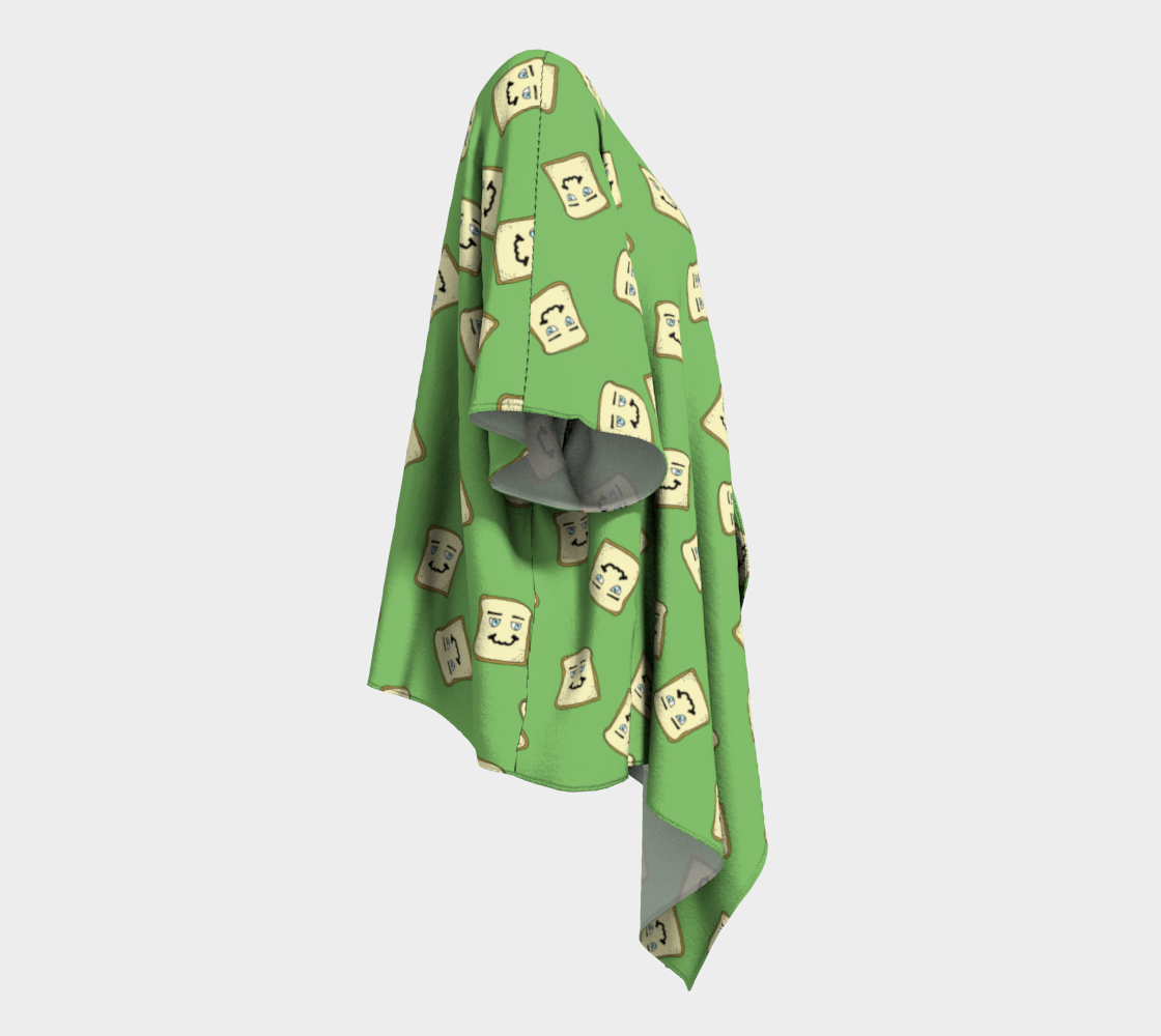 happy toast green draped Kimono