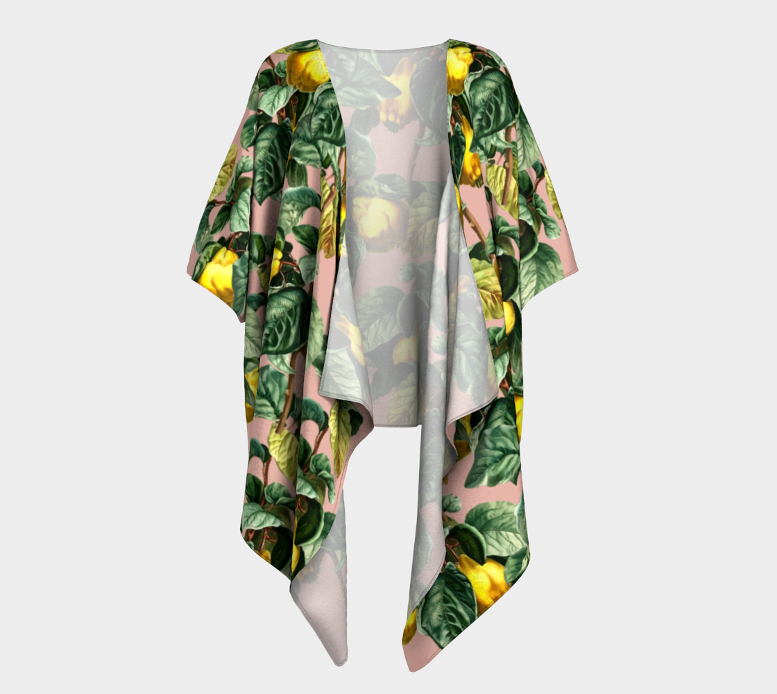 fruit branches draped Kimono